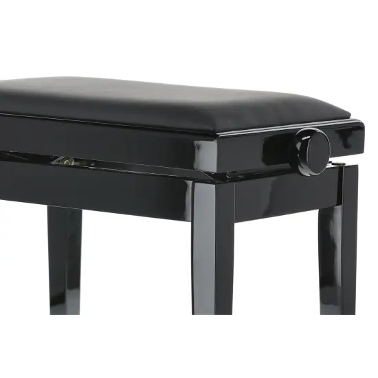 Gewa BANCO PIANO Deluxe Vinil Preto Brilhante