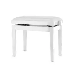 Gewa BANCO PIANO Deluxe Vinil Branco Brilhante