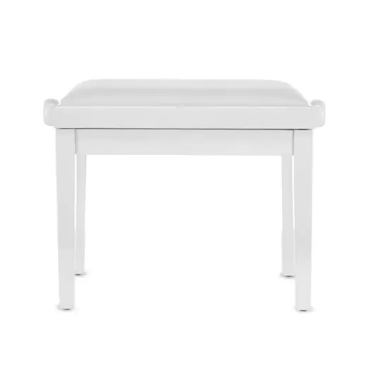 Gewa BANCO PIANO Deluxe Vinil Branco Brilhante