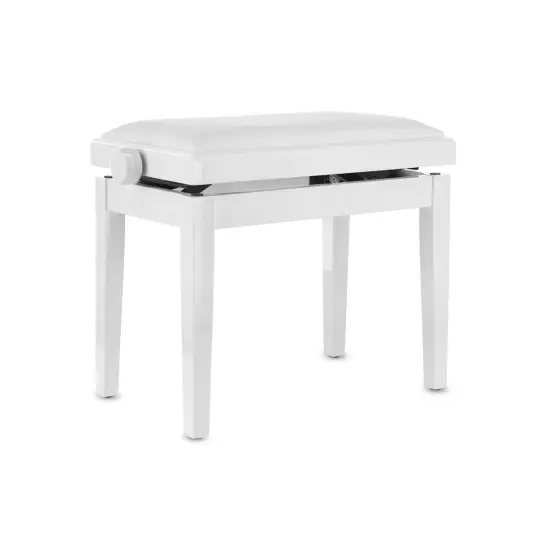 Gewa BANCO PIANO Deluxe Vinil Branco Brilhante