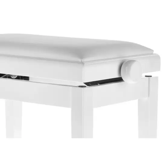 Gewa BANCO PIANO Deluxe Vinil Branco Brilhante