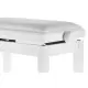 Gewa BANCO PIANO Deluxe Vinil Branco Brilhante