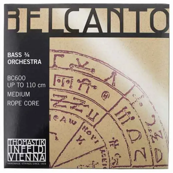 Thomastik SET CORDAS CONTRABAIXO 3/4 Belcanto Orchestra BC600