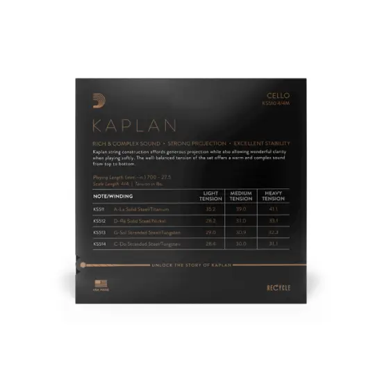 Daddario CORDA VIOLONCELO 4/4 Kaplan KS511 (A   Lá)