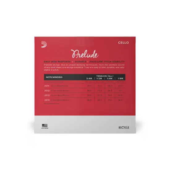 Daddario SET CORDAS VIOLONCELO 1/8 Prelude J1010