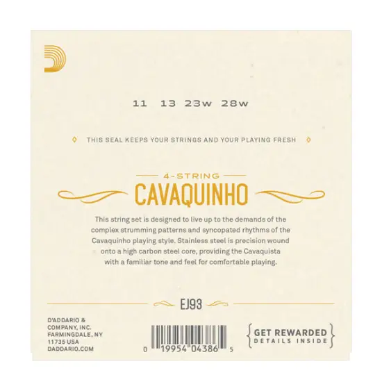 Daddario SET CORDAS CAVAQUINHO BRASILEIRO EJ93