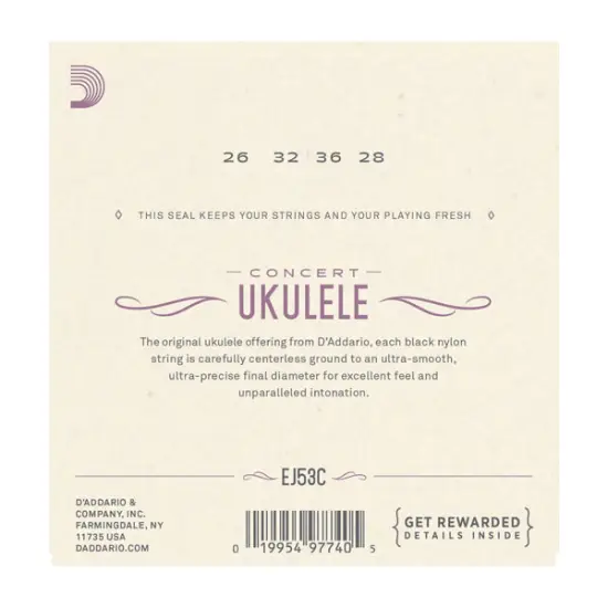 Daddario SET CORDAS UKULELE Concerto EJ53C