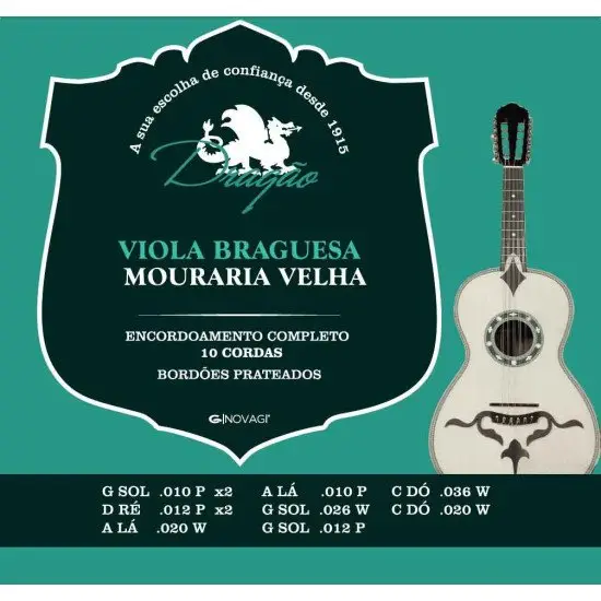 Dragão SET CORDAS Viola Braguesa Mouraria Velha