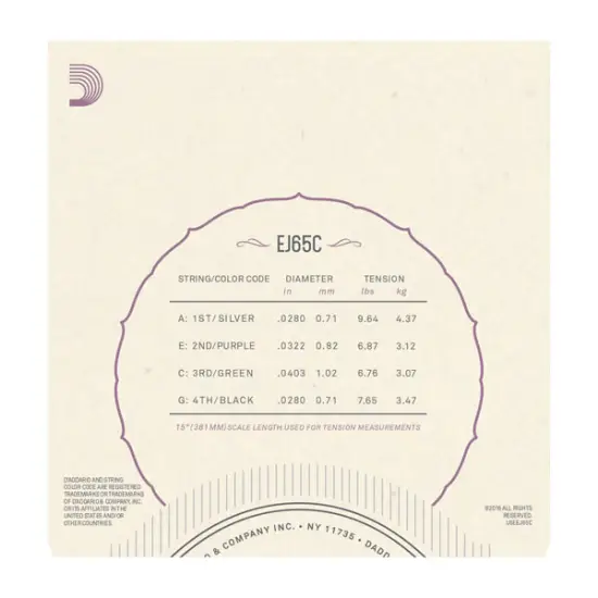 Daddario SET CORDAS UKULELE Concerto EJ65C