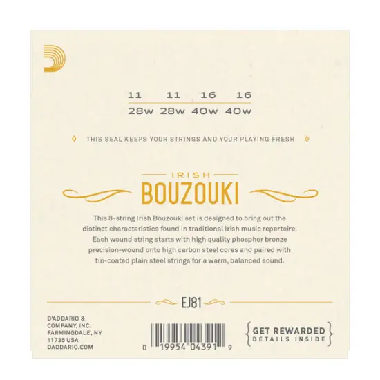 Daddario SET CORDAS BOUZOUKI EJ81