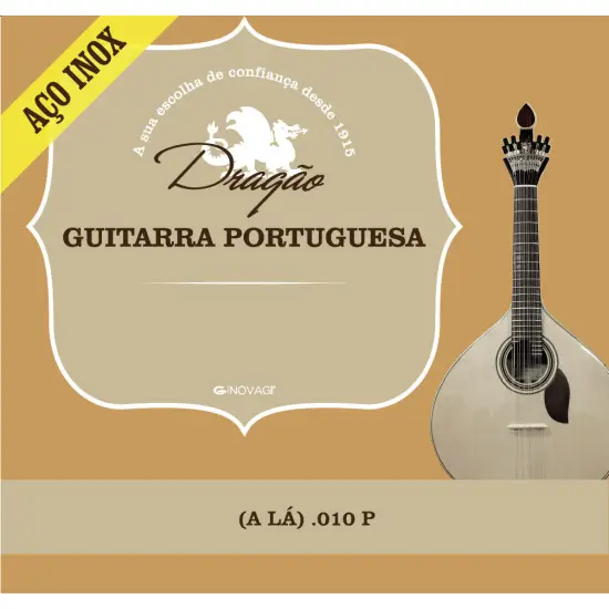 Dragão CORDA GUITARRA PORTUGUESA .010P Aço Inox (A)