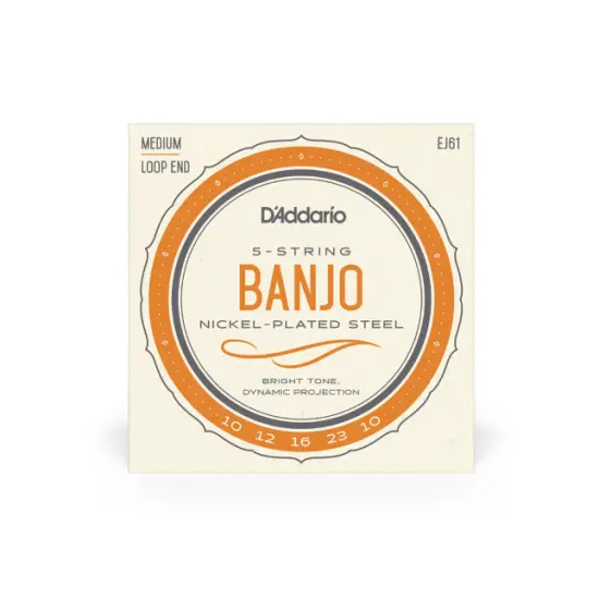 Daddario SET CORDAS BANJO EJ61 5 String Nickel 10 23