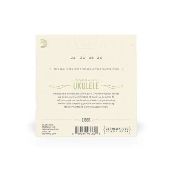 Daddario SET CORDAS UKULELE SOPRANO EJ88S