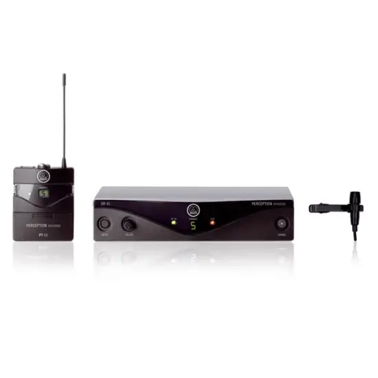 AKG SISTEMA MICROFONE LAPELA PW 45 Presenter Set BD A (530.025 559.000 MHz)