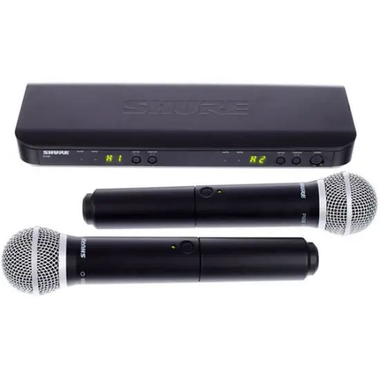 Shure SISTEMA MICROFONES MAO BLX288E/PG58 H8E (518 542MHz)