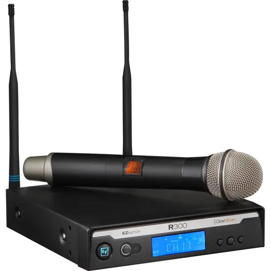 EV Electro Voice SISTEMA MICROFONE MAO R300 HD/C (516 532 MHz)