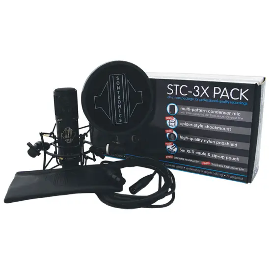 Sontronics PACK MICROFONE STC 3X Black