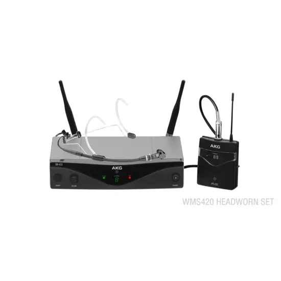 AKG SISTEMA MICROFONE CABEÇA WMS420 Headworn Set Band A (530.025 559.000 MHz)
