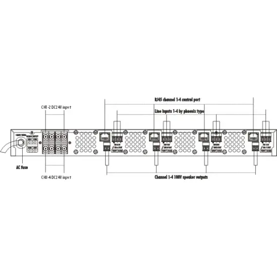 ITC AUDIO AMPLIFICADOR LINHA T 4120D