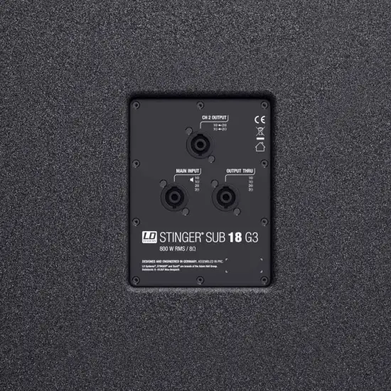 LD Systems COLUNA GRAVES PASSIVA Stinger Sub 18 G3