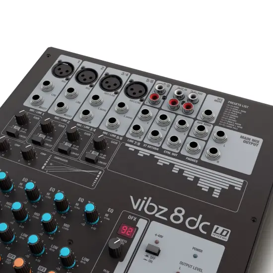 LD Systems MESA MISTURA ANALOGICA VIBZ 8 DC