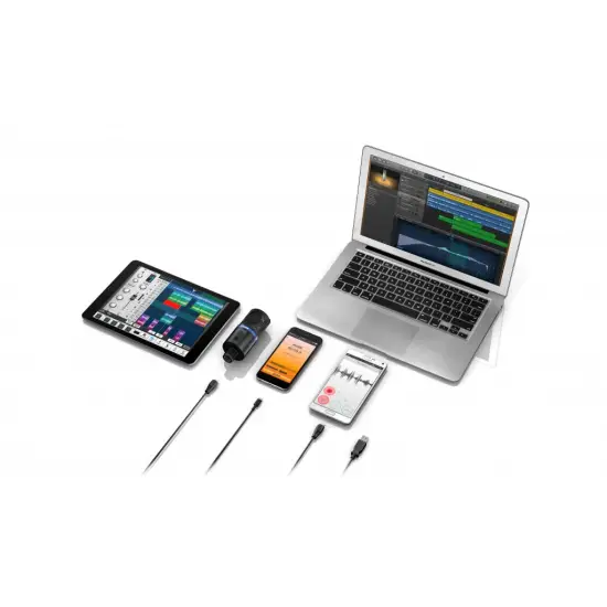 IK MULTIMEDIA MICROFONE CONDENSADOR iRig Mic Studio Black