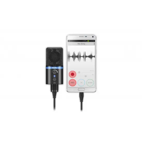 IK MULTIMEDIA MICROFONE CONDENSADOR iRig Mic Studio Black