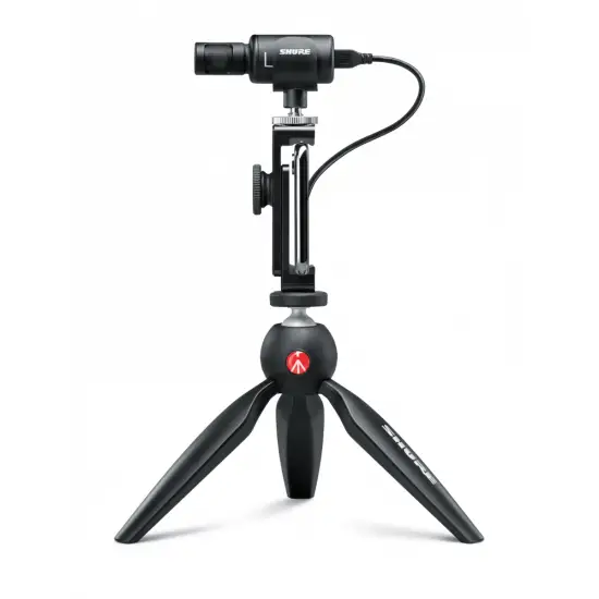 Shure PACK MICROFONE CONDENSADOR SUPORTE MV88+ Video Kit