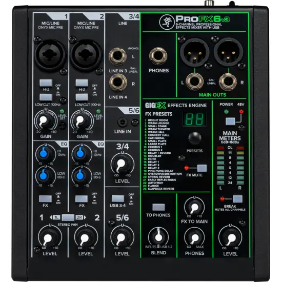 Mackie MESA MISTURA PROFX6V3