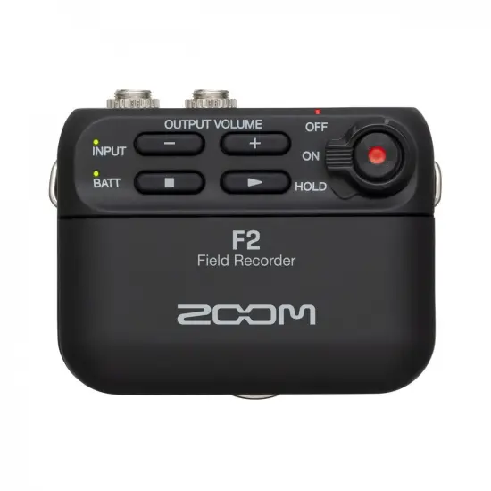 Zoom GRAVADOR PORTATIL c/micro de lapela F2 Black