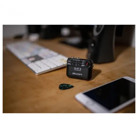 Zoom GRAVADOR PORTATIL c/micro de lapela F2 Black