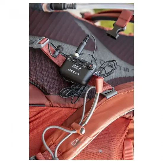 Zoom GRAVADOR PORTATIL c/micro de lapela F2 Black