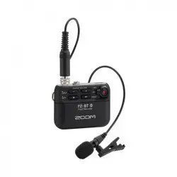 Zoom GRAVADOR PORTATIL c/micro de lapela F2 BT Bluetooth Black