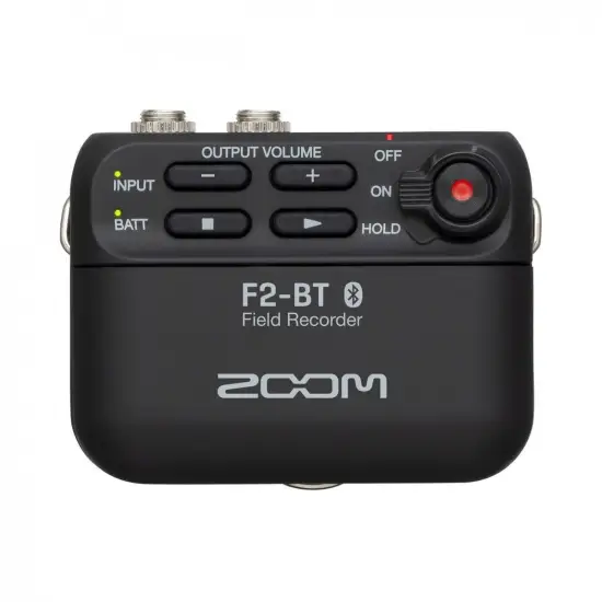 Zoom GRAVADOR PORTATIL c/micro de lapela F2 BT Bluetooth Black