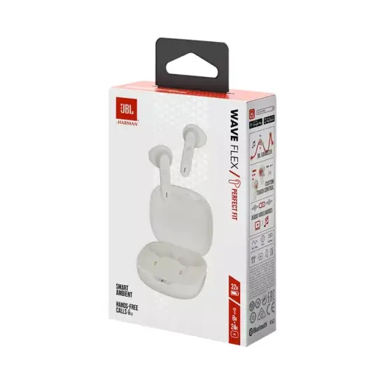JBL AURICULARES BLUETOOTH Wave Flex TWS WHT