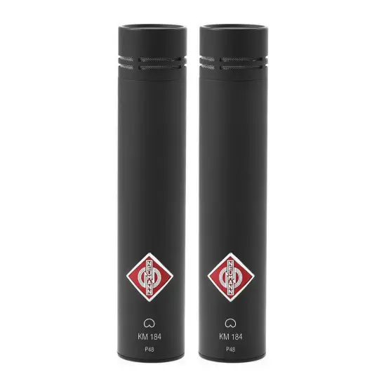 Neumann PAR MICROFONES CONDENSADOR Stereo Set KM 184 Matte Black