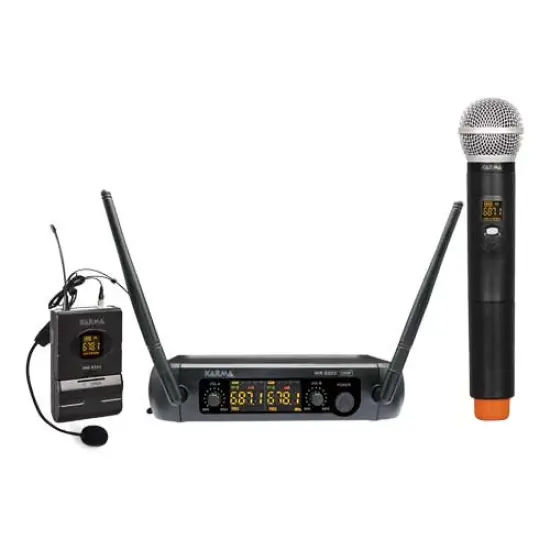KARMA SISTEMA MICROFONE MÃO/CABEÇA SET8202PL
