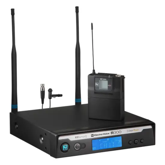 EV Electro Voice SISTEMA MICROFONE LAPELA R300 L/C (516   532 MHz)