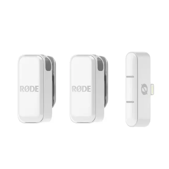 Rode SISTEMA MICROFONE LAPELA Wireless Micro Lightning White