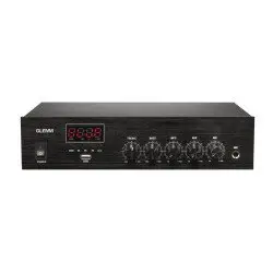 GLEMM AMPLIFICADOR AUDIO KM PAA130 100V 130W FM/USB/MP3/BT