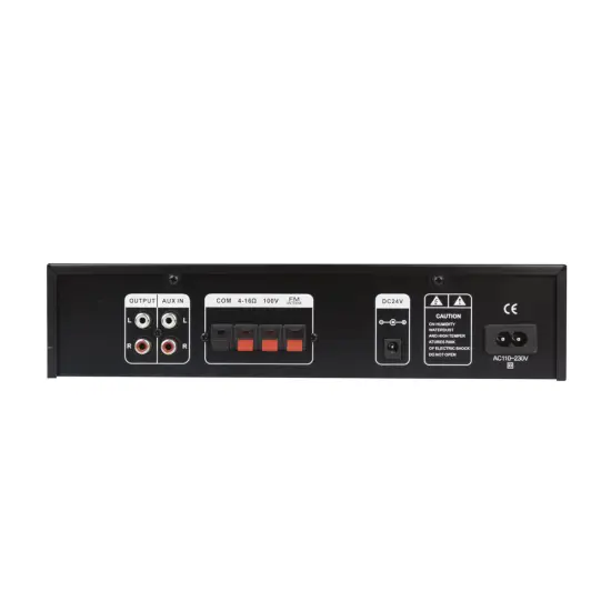GLEMM AMPLIFICADOR AUDIO KM PAA130 100V 130W FM/USB/MP3/BT
