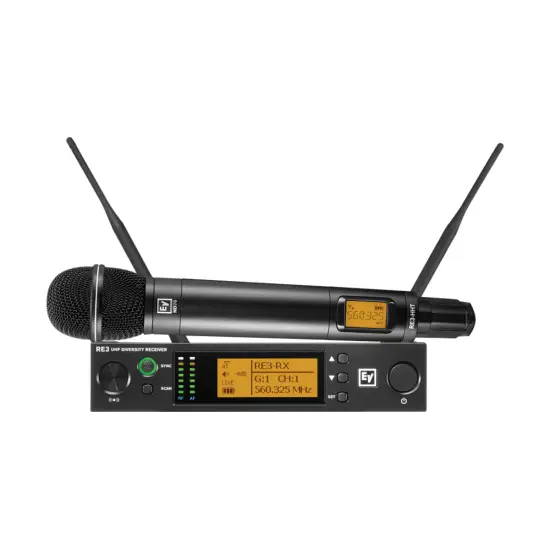 EV Electro Voice SISTEMA MICROFONE MÃO RE3 ND76 5L (488 524 Mhz)