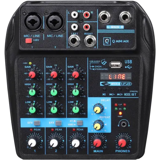 Oqan MESA MISTURA MIXER Q MINI USB MIXER