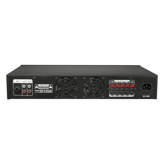 GLEMM Amplificador Audio 100V 480W FM/USB/MP3 – 3 Zonas
