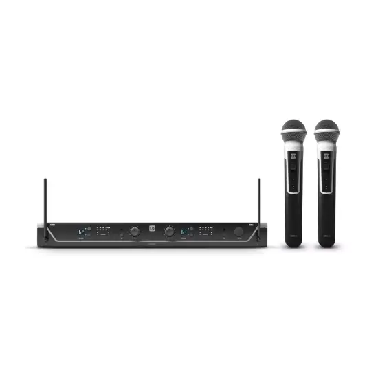 LD Systems SISTEMA MICROFONE duplo U305 HHD 2 (504 - 608 MHz)