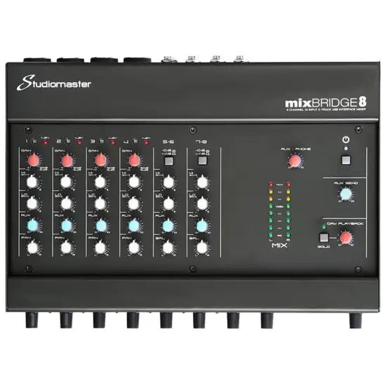 Studiomaster INTERFACE MISTURADOR/GRAVADOR MIXBRIDGE8