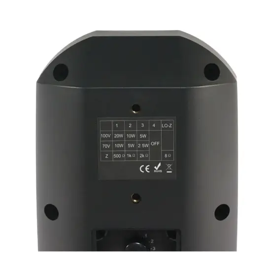 IHOS COLUNA SONORIZAÇÃO 100V 4,25″ 30W IP66 CLIMATE IP4 BLACK