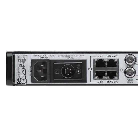 Shure RECETOR AD4DE A Two Channel Digital Wireless Receiver (470   636 MHz)