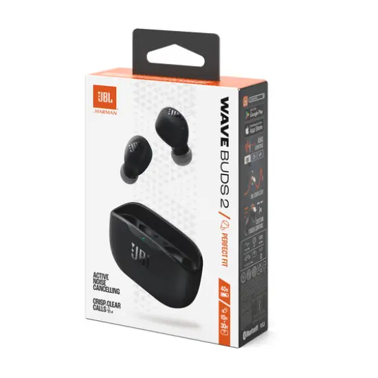 JBL AURICULARES BLUETOOTH Wave Buds 2 BK