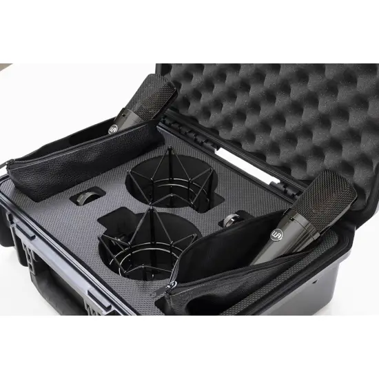 WARM AUDIO PAR MICROFONES INSTRUMENTO Edição Limitada WA 87 R2 Titanium Stereo